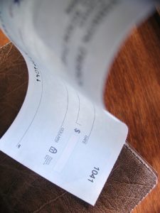 Bad check, counterfeit checks