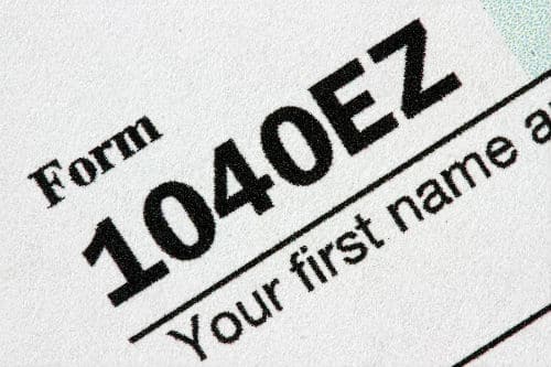 Tax Form 1040EZ