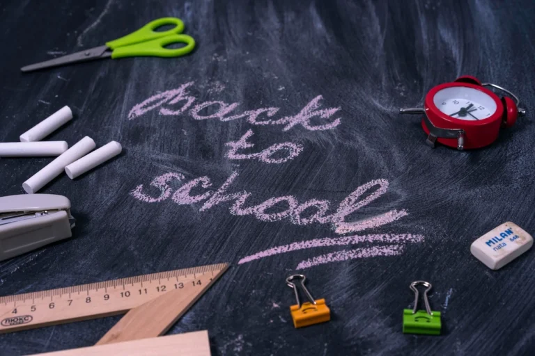 chalkboard with back-to-school written on it