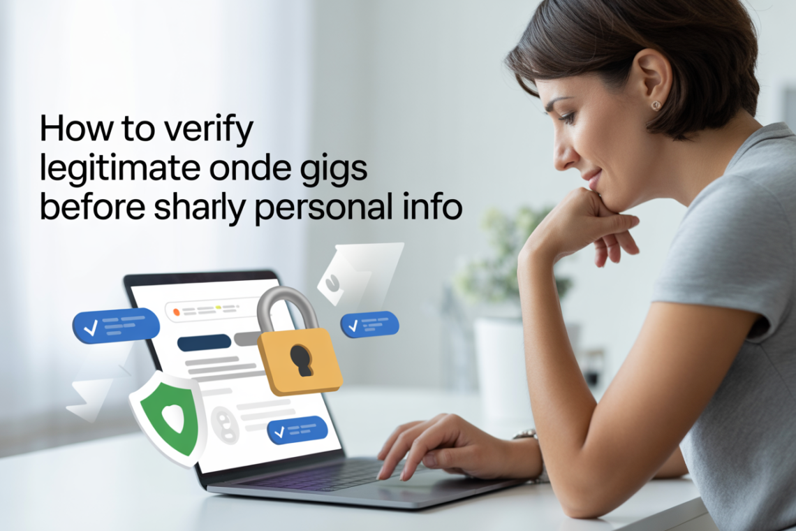 How to verify legitimacy of online side gigs before giving personal info