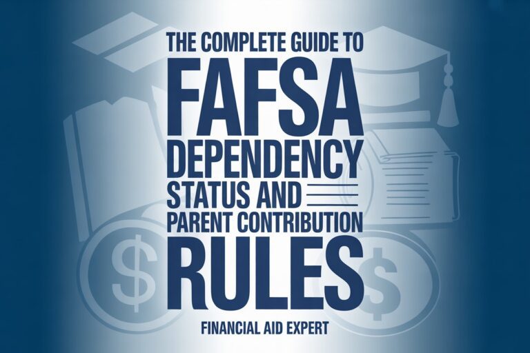 Categories 16 The Complete Guide to FAFSA Dependency Status and Parent Contribution Rules