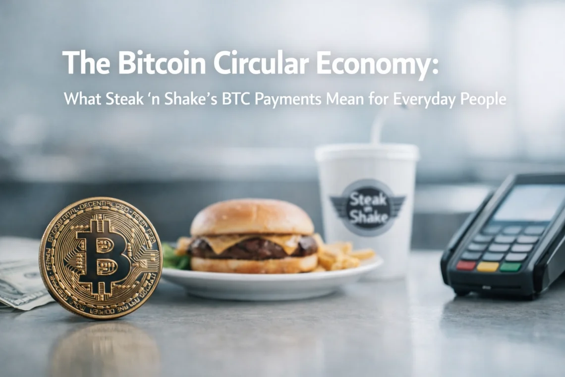 The Bitcoin Circular Economy: What Steak 'n Shake's BTC Payments Mean for Everyday People 1 The Bitcoin Circular Economy: What Steak ’n Shake’s BTC Payments Mean for Everyday People