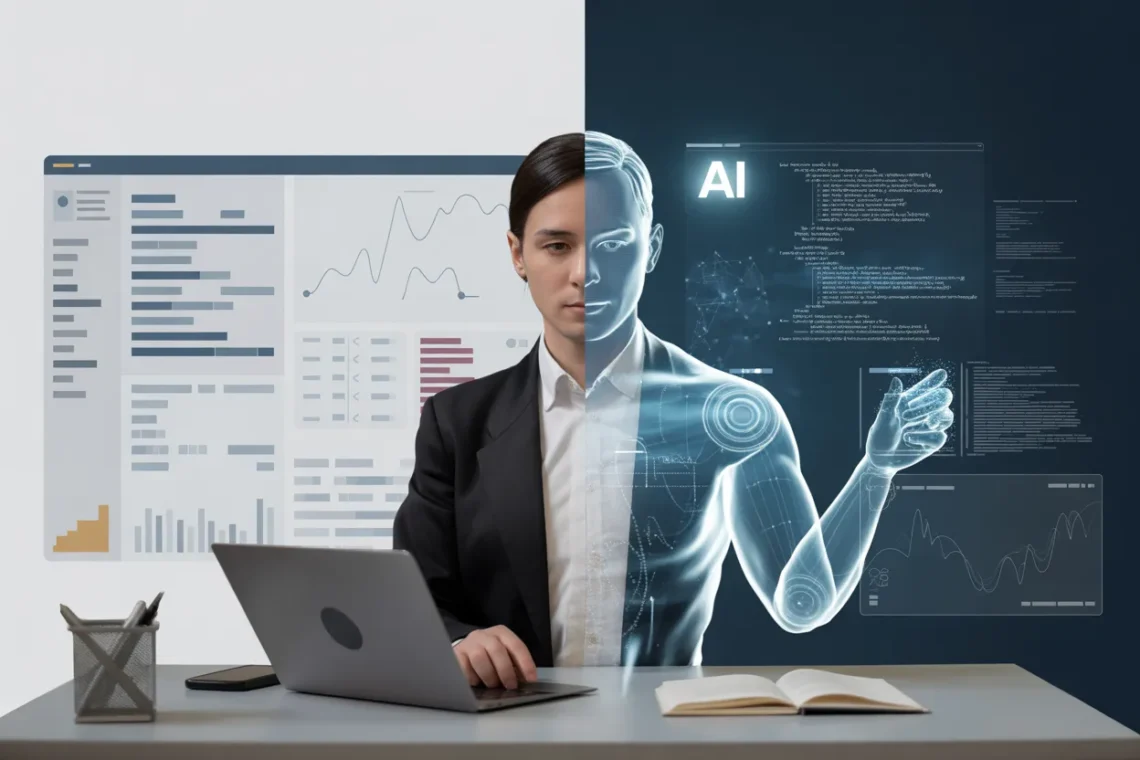 How does the transition from "software as a tool" to "software as a collaborator" change workforce dynamics?