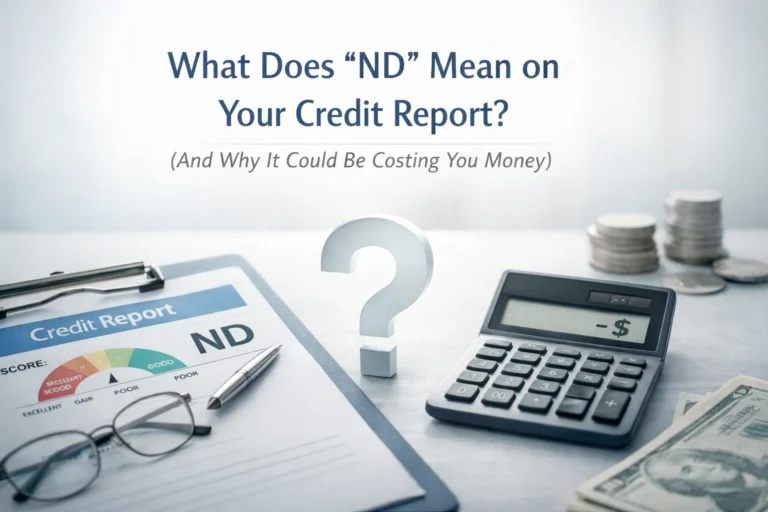 Categories 19 ND mean on your credit report